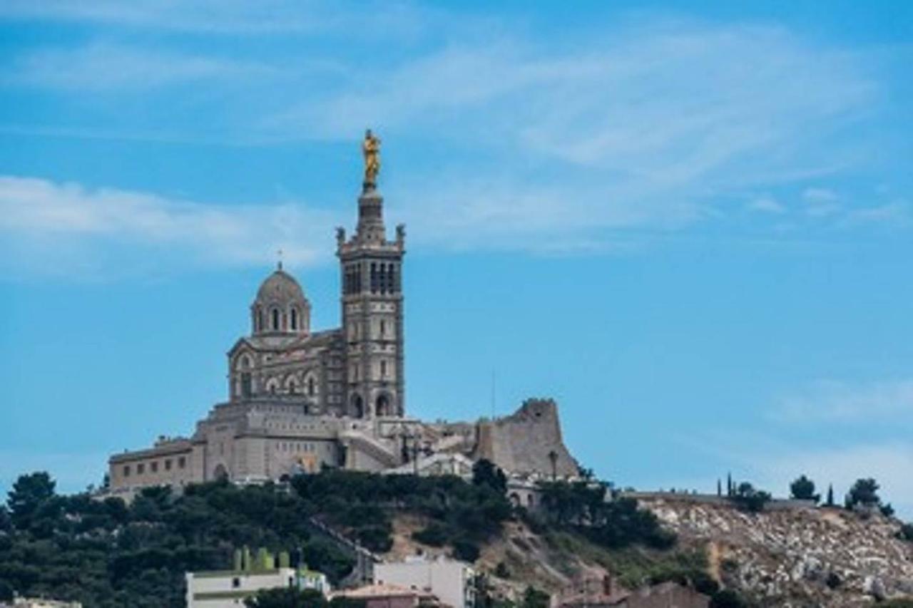 Ferienwohnung T2 Vue Sur La Basilique De Notre Dame De La Garde Marseilles Exterior foto